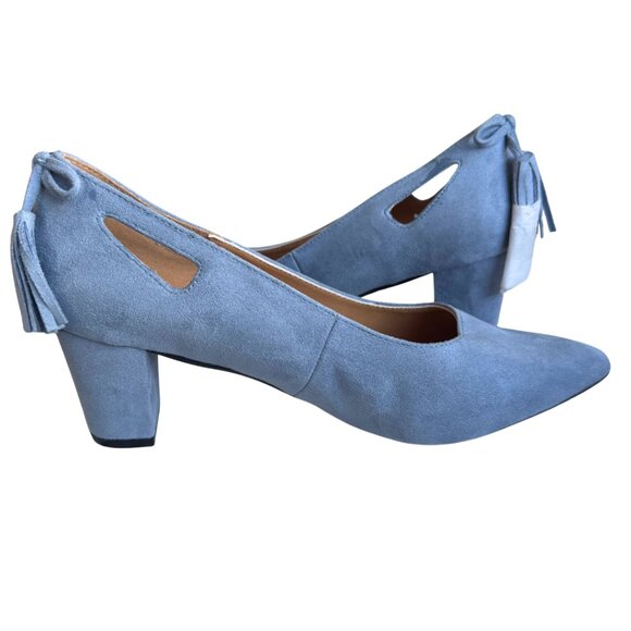 Comfortview Judy Blue Block Heel Pumps with Tassels Size 8.5W NEW - Picture 1 of 6